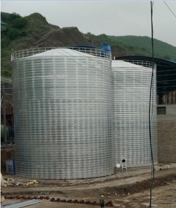 华坪粮食钢板仓的安装全过程不用热焊接